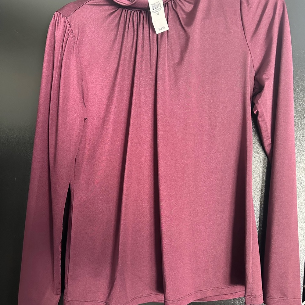 Elegant Burgundy Women's Top